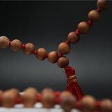 Original Certified Handcrafted Chandan Japa Mala Small 108 Beads for Men and Women (7mm)