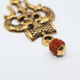Gold Plated Mahakal Locket (Without Chain) | Trishul Om Damru Pendant for Men | Mahadev Pendant