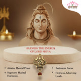 Mahakal OM Trishul Locket with Rudraksha Mala