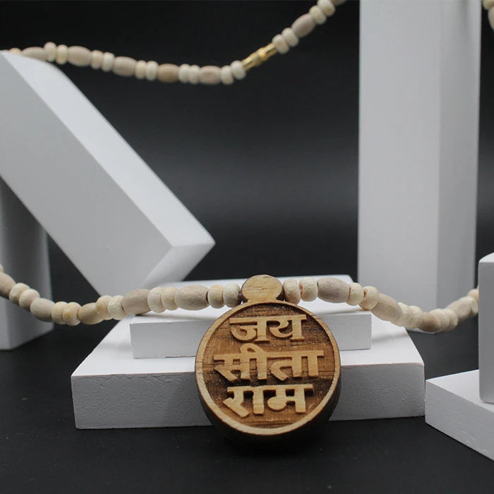 Original Jai Sita Ram Oval Locket With Tulsi Mala For Men And Women