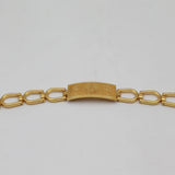 Stylish Trishul Mahakal Gold Ethnic Broad Plate Spiritual Chain Bracelet for Men and Women