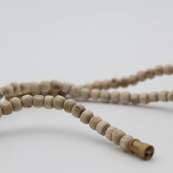 Long Tulsi Beads Mala for Neck, Big Size Tulsi Mala 108 Beads Original for men and women, Tulsi Kanthi Rosary Necklace 3 Round Daily Use