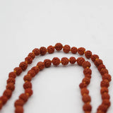 Original Brown Rudraksha 108 Beads Jaap Mala for Men and Women (6mm Beads)