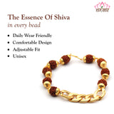 Brown Rudraksha Chain Bracelet