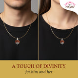 Original 10 Mukhi Rudraksha Bead Silver locket