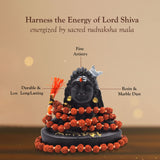 Adiyogi Shiva Statue with 5mm Rudraksha Mala