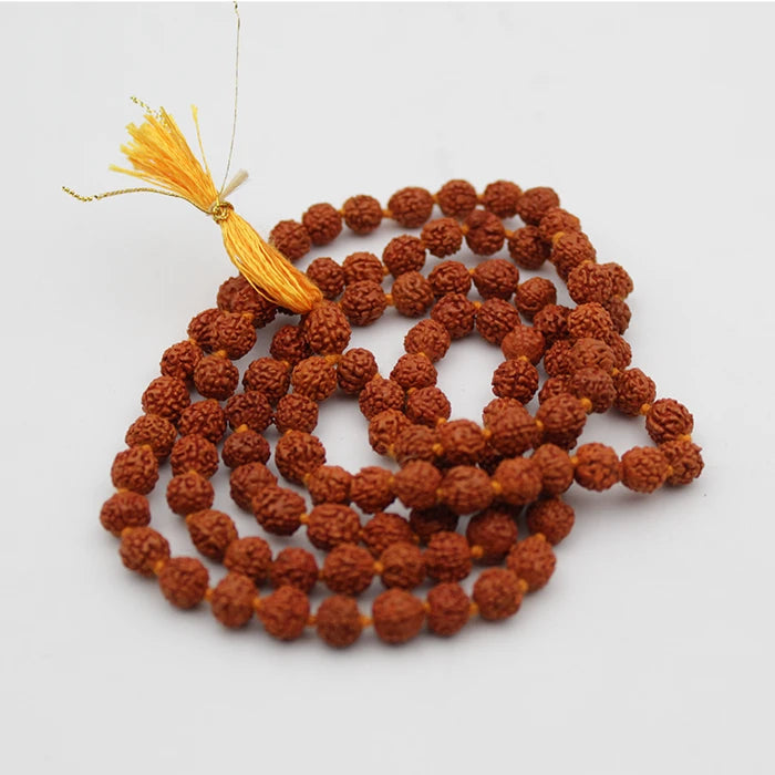Original Certified 5 Mukhi (5Face) Rudraksha 108 Beads Jaap Mala For Men Women