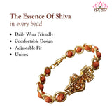 Premium Shiv Mahadev Trishul Damru Stylish Golden Bracelet