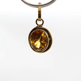 Pukhraj Upratna Pendant/Locket | Small Yellow Saphire Ashtdhatu Locket for Men &amp; Women | Semi-Precious Gemstone Pendant