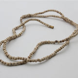 Long Tulsi Beads Mala for Neck, Big Size Tulsi Mala 108 Beads Original for men and women, Tulsi Kanthi Rosary Necklace 3 Round Daily Use