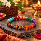 7 Chakra Multicolor Yoga Stretchable Bracelet