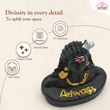 Adiyogi Matte Black Statue for Car Dashboard & Table | Decorative Showpiece & Gift Product | Lord Shiva Statue