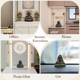 Adiyogi Matte Black Statue for Car Dashboard & Table | Decorative Showpiece & Gift Product | Lord Shiva Statue