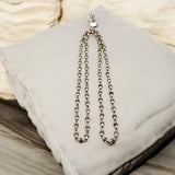 Original White Kanthi Silver Cap Tulsi Mala (Small Size)