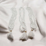 Pack Of 3 Original Round Shape Sulemani White Stone 108 Beads Hakik Mala For Men And Women