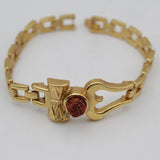 Best Gold Plated OM Damru Trishul Rudraksha hand Bracelet
