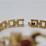 Best Gold Plated OM Damru Trishul Rudraksha hand Bracelet