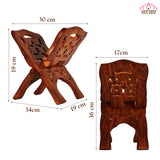 Brown Premium Wooden Book Stand
