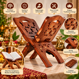Brown Premium Wooden Book Stand