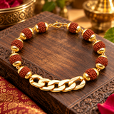 Brown Rudraksha Chain Bracelet