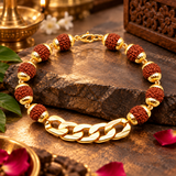 Brown Rudraksha Chain Bracelet