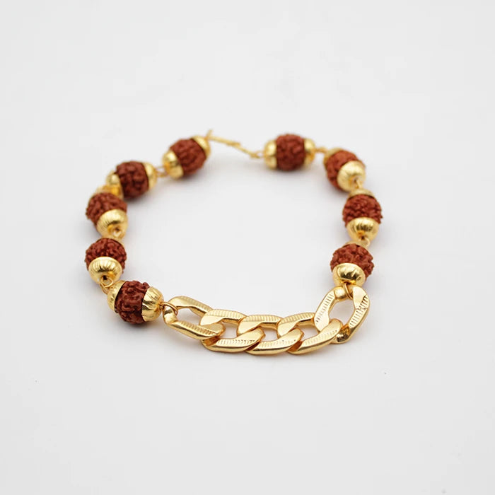 Rudraksha bead Chain Bracelet