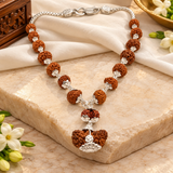 Certified 1-14 Mukhi Gaurishankar Rudraksha Indoneasia Kanthi Mala (43.52 G)