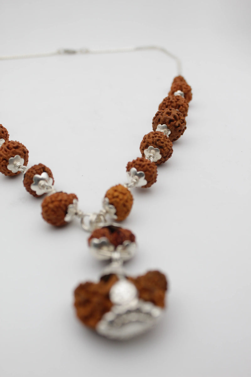 Certified 1-14 Mukhi Gaurishankar Rudraksha Indoneasia Kanthi Mala 