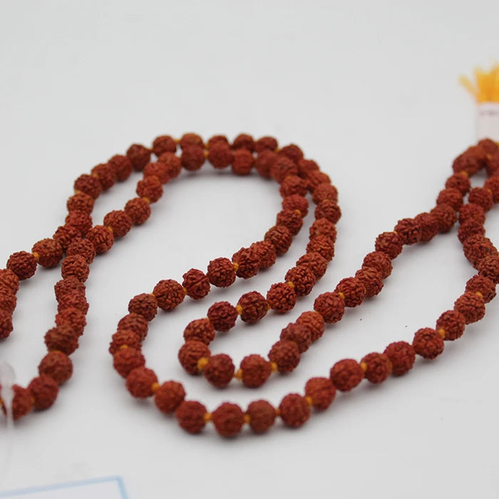 Dalai Lama Mala - outlet 108 5 Mukhi Java Rudraksha Mala with Dalai Lama Pendant