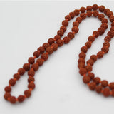 Certified Natural Brown Rudraksha 108 Beads Mala