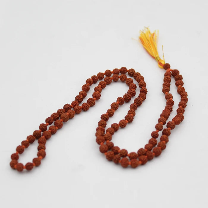 Certified Natural Brown Rudraksha 108 Beads Mala