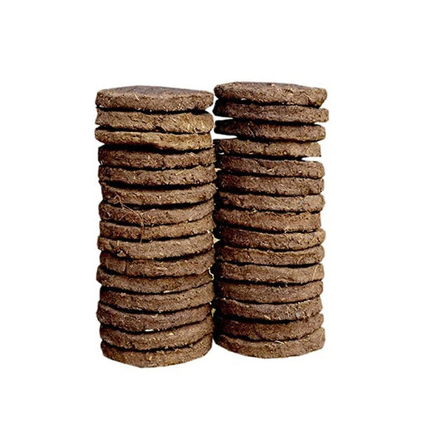 Pure 100% Desi Cow Dung Cake Big Handmade (5 pcs)