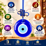 Evil Eye Protection Good Luck Positivity Prosperity Metal Door/Wall Hanging Gifting