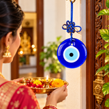 Evil Eye Protection Good Luck Positivity Prosperity Metal Door/Wall Hanging Gifting