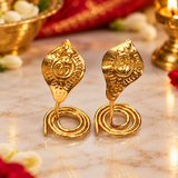 Gold Plated Nag Nagin Joda Small Size (3cm)