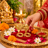 Gold Plated Nag Nagin Joda Small Size (3cm)
