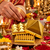 3 Layered Vastu Pyramid | 2 Inches Feng Shui Pyramid | Metal Pyramid 3 Layered Suitable for Table in Home & Office