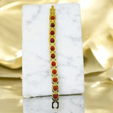 Golden Rudraksha Chain Bracelet