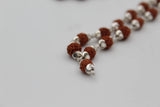 Original Silver Cap Rudraksha Mala 54 Beads (SMALL SIZE)