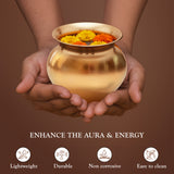 Pure Copper Small Kalash Lota for Puja at Home Office and Mandir | Tambe Ka Lota - 4 Inches Depth