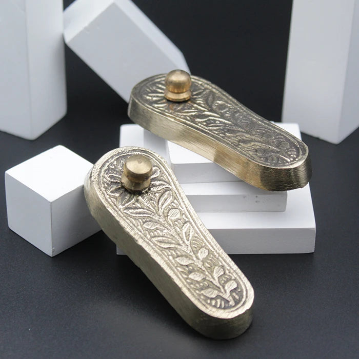 Pure Copper Charan Paduka Laxmi Charan Paduks Lakshmi Footprint 2.2 Inches U2013 Karizma Jewels