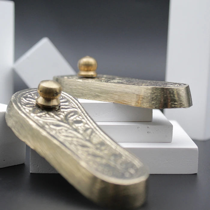 Maa Laxmi Ji Metal Charan Paduka (3 inch)