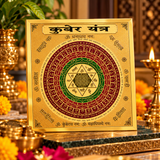 Multicolor Copper Kuber Yantra( 3X3)