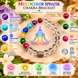 Multicolor Sphatik Bracelet