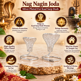 Nag Nagin Joda Silver Plated For Kaal Sarp Dosh