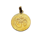 Premium Quality OM Engraved Locket/Pendant – Gold Plated Yantra | Metal Yantra Engraved Pendant To Boost Achievements | श्री ओम (ॐ) लॉकेट