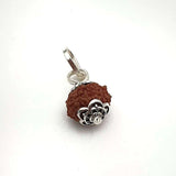 Original 10 Mukhi Rudraksha Bead Silver locket