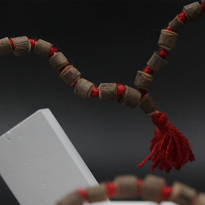 Original Big Size Red Thread  108 Beads Tulsi Mala