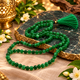 Original Green Hakik (Hakeek) Mala 108 Beads