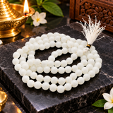 Original Round Shape Sulemani White Stone Hakik 108 Beads Mala